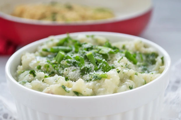 Fr&uuml;hlingshaftes B&auml;rlauch Risotto