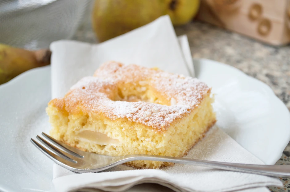 Versunkener Birnenkuchen