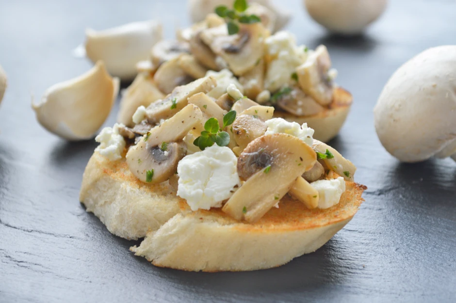 Champignon Bruschetta Br&ouml;tchen