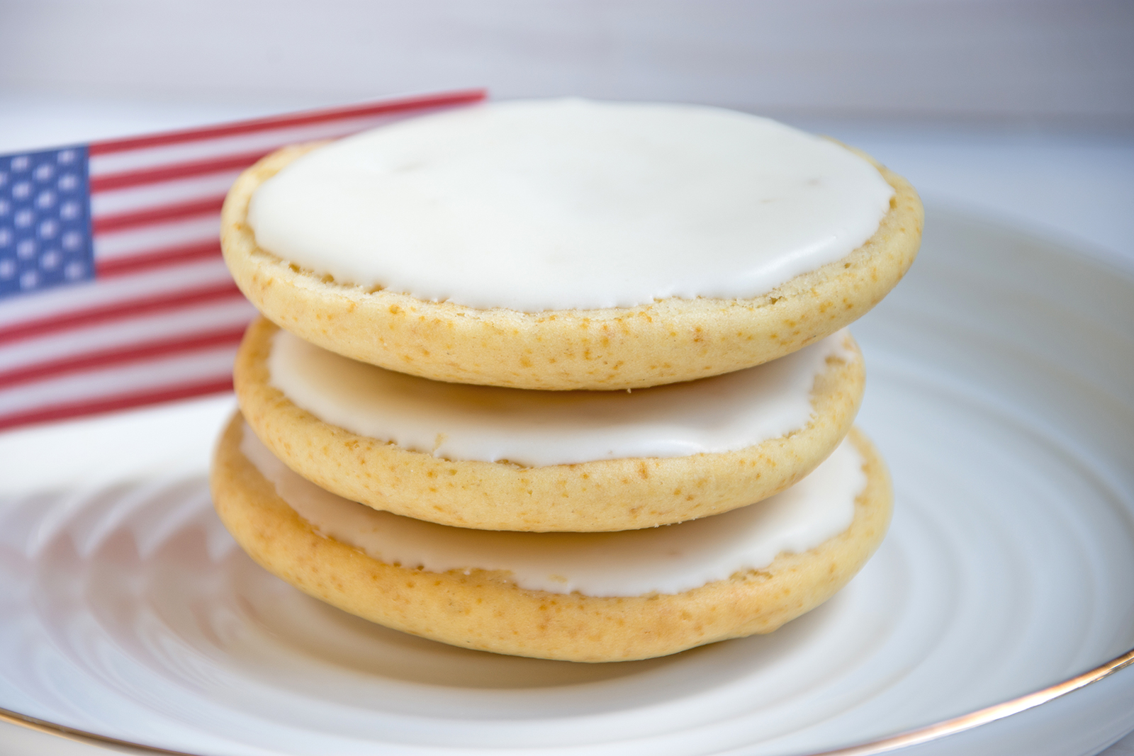 Amerikaner mit Schokoglasur