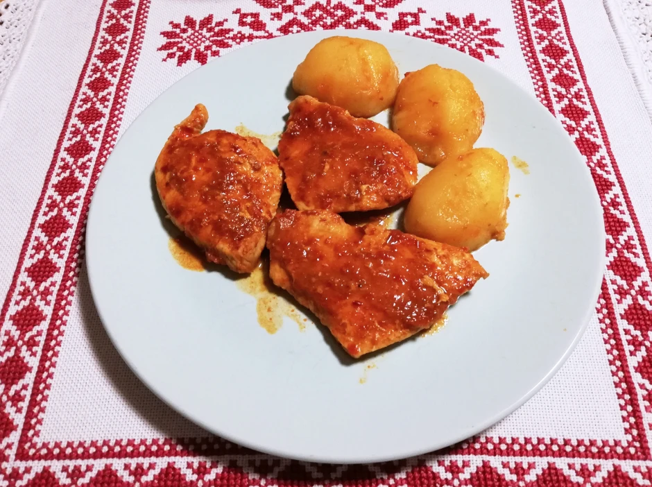 Pute in Chilisauce