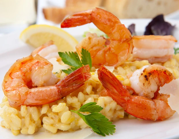 Risotto mit Garnelen und Lauch