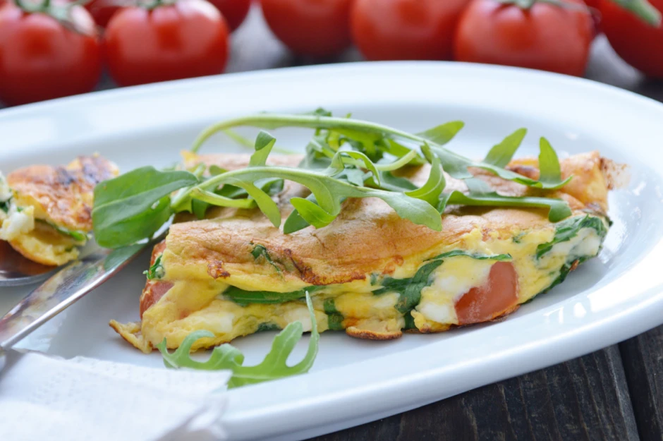 Rucola-Feta Eierspeise