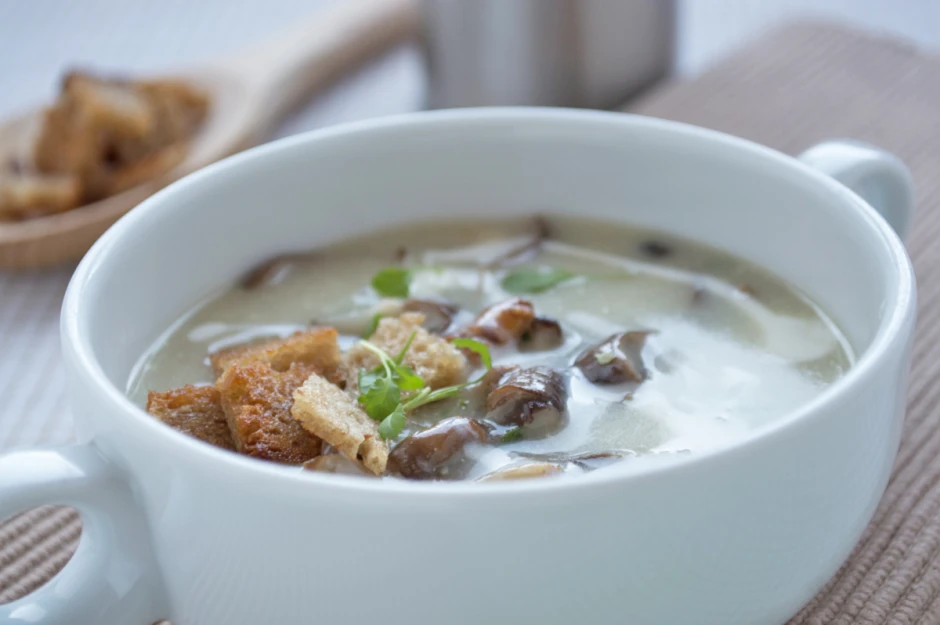 Pilzcremesuppe Französischer Art