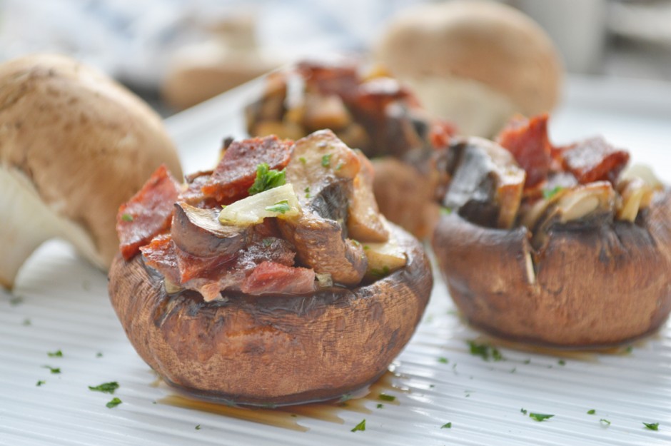Würzig Gefüllte Champignons