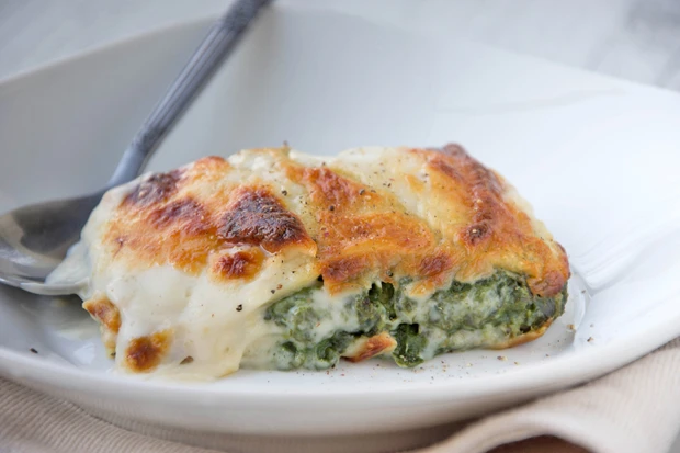 Lasagne mit Spinat und Karotten