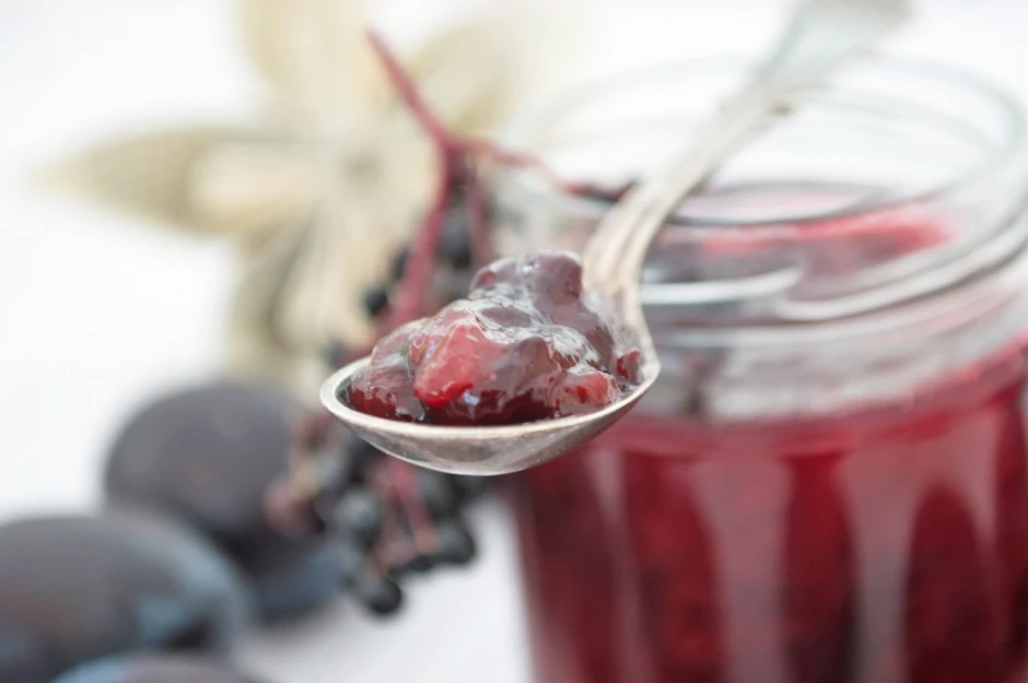 Zwetschken-Holunder-Marmelade