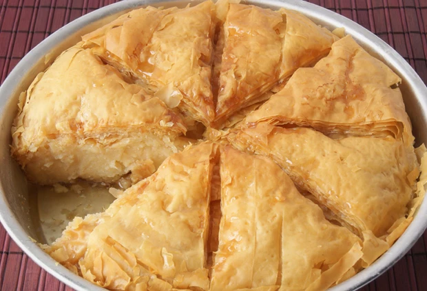 Galaktoboureko-Kuchen