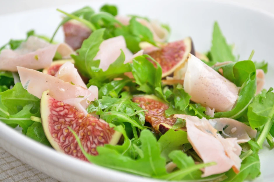 Feigensalat mit Schinken