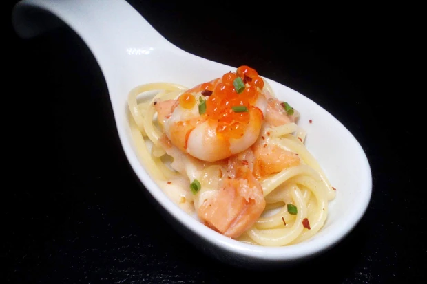Lachs-Kaviar-Pasta