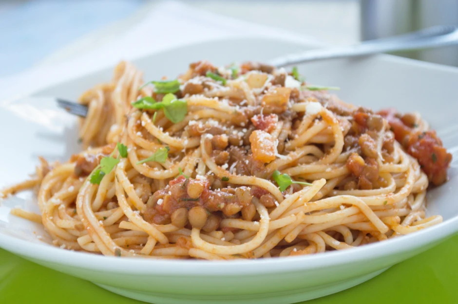 Vegetarische Spaghetti Bolognese