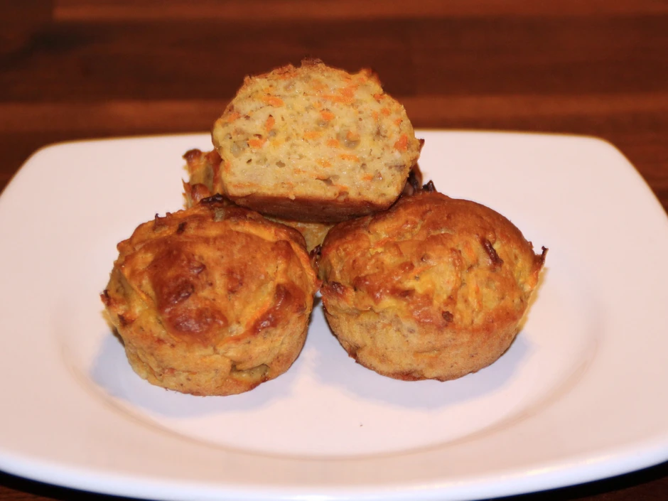 Apfel-Karotten-Kokos-Muffins