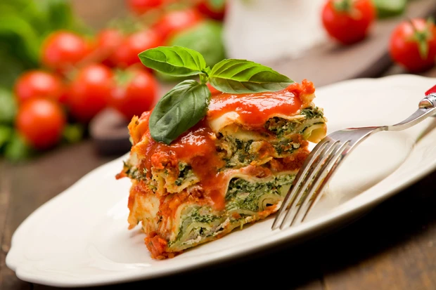 Spinat Schafk&auml;se Lasagne