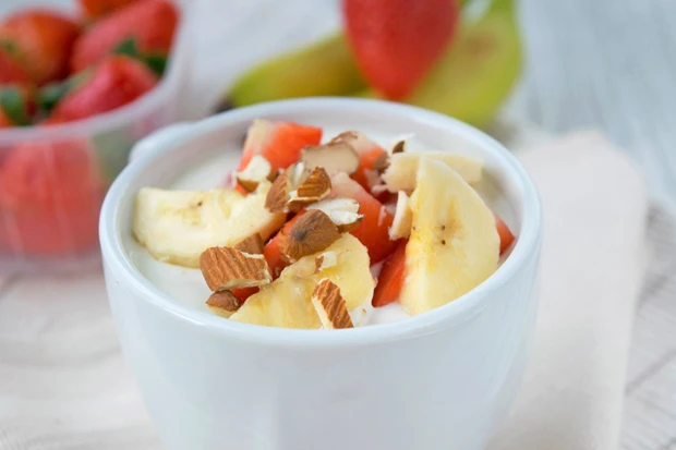 Topfencreme mit Fr&uuml;chten