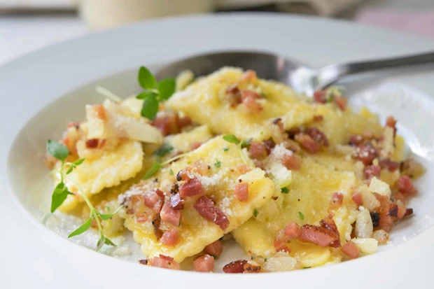 Birnen-Speck-Ravioli