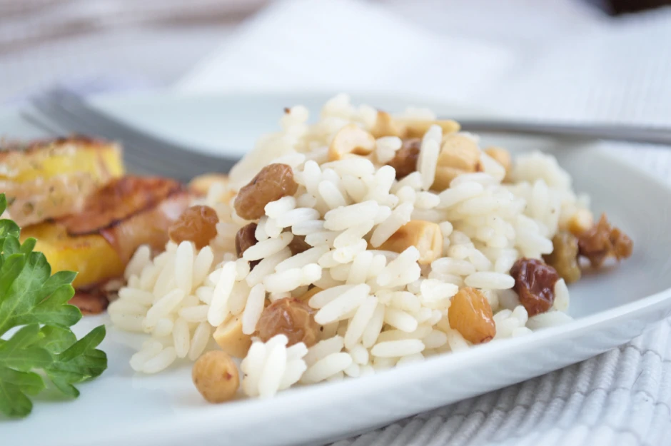 Cashew-Rosinen Reis