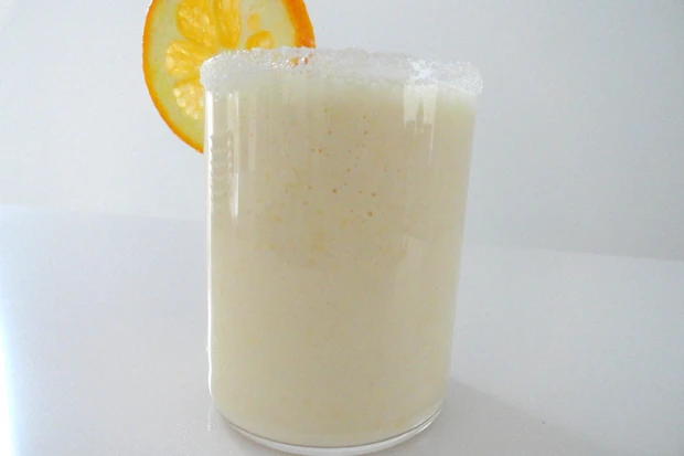 W&uuml;rziger Apfel-Karotten-Drink mit Joghurt