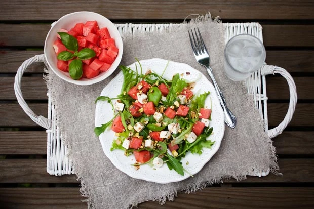 Rucola-Melonen Salat