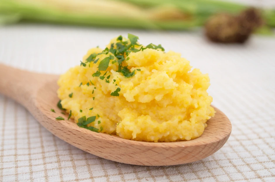 Gekochter Polenta