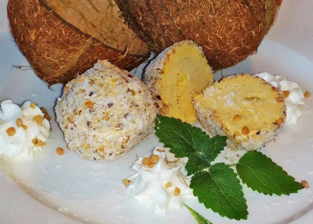 Panierte Kokos Eisb&auml;llchen