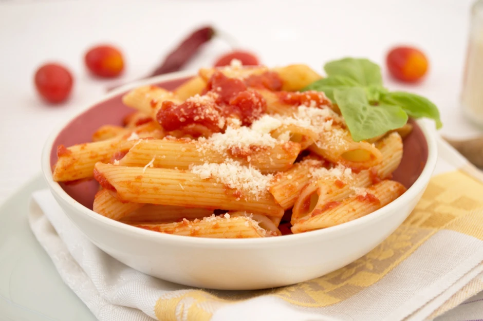Feurige Tomaten-Penne