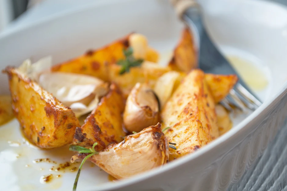 Potato Wedges mit Knoblauch und Kräutern