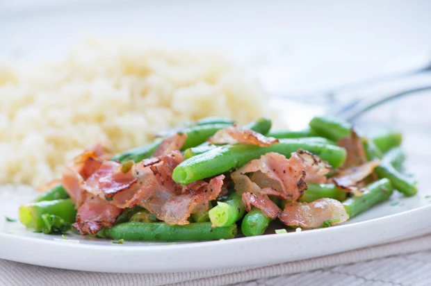 Speck-Bohnen