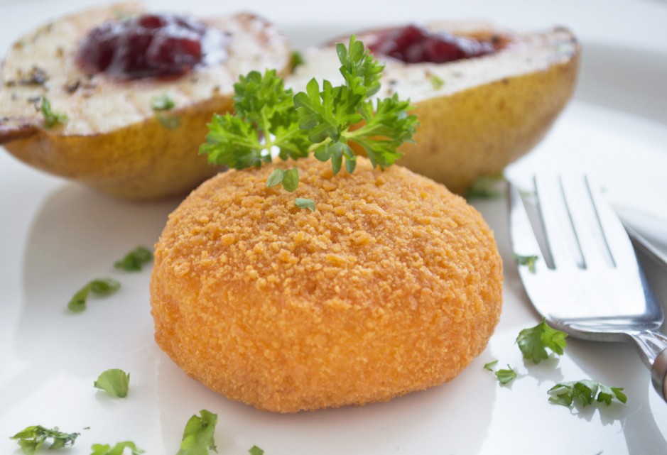 Panierter Camembert