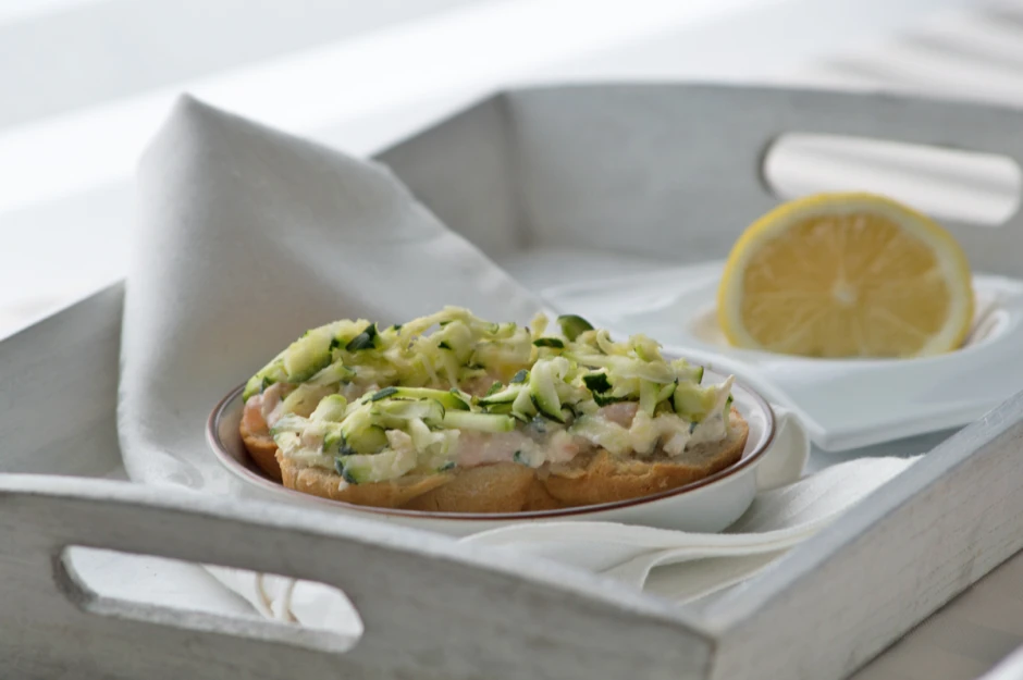Zucchini-Lachs-Creme
