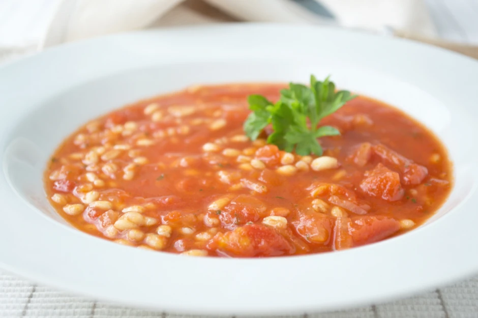 Tomatensuppe mit Rollgerste