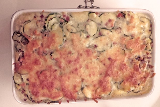Zucchini-Polenta Auflauf