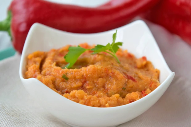 Linsencreme mit Paprika