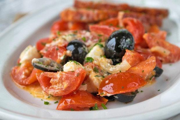 Tomaten-Oliven-Gemüse