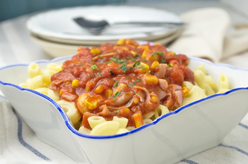 Tomaten-Mais-Sauce