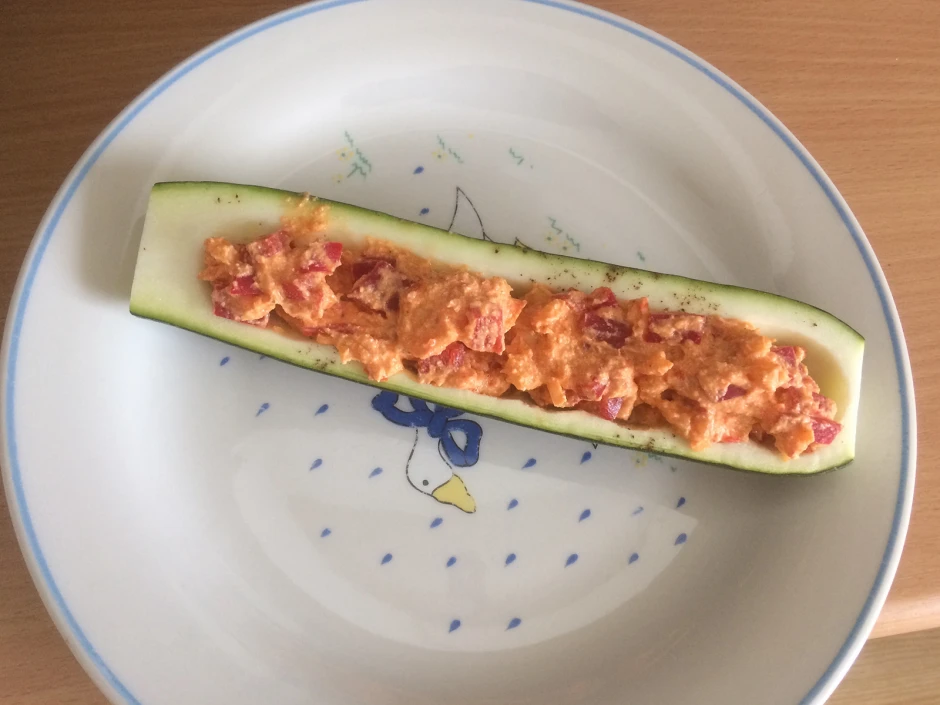Gegrillte Zucchini mit Ricotta