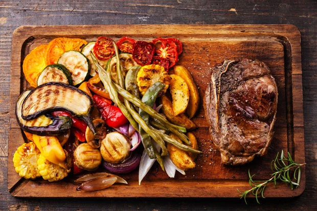 Rosa Rinderfilet mit Ofengem&uuml;se