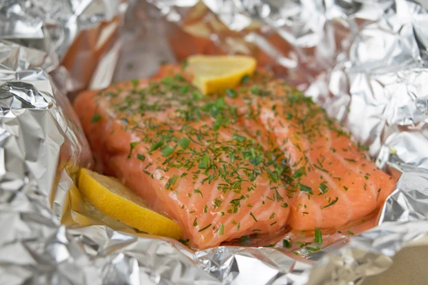 Lachs in Folie