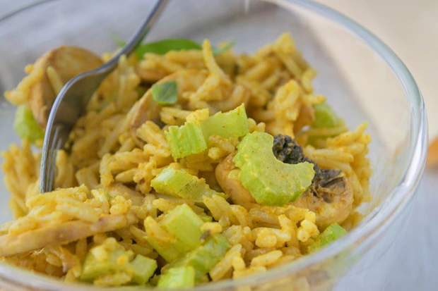 Reissalat mit Sellerie