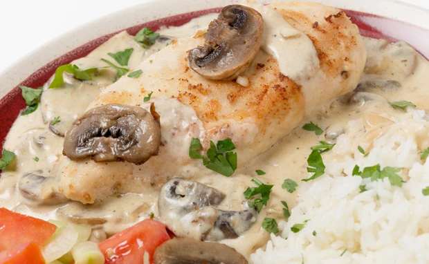 Huhn in Champignonsauce