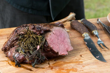 Rehkeule gegrillt