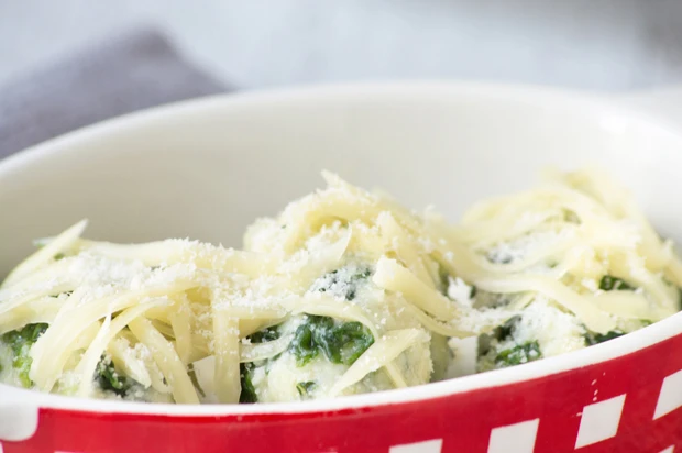 Ricotta-Spinat-Nockerl