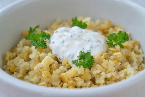 Bulgur mit Linsen
