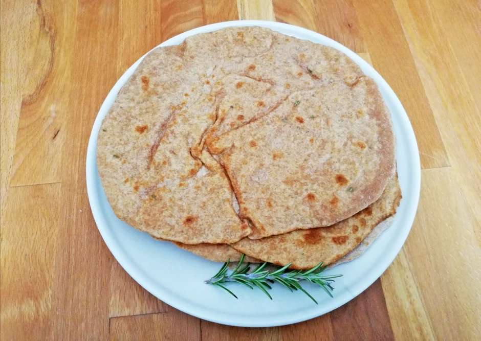 Dinkel-Chapatis mit Rosmarin