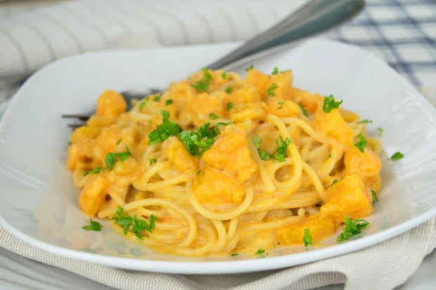 Kürbis-Gorgonzola Sauce