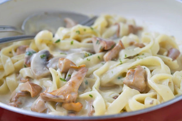 Tagliatelle mit Pilzen