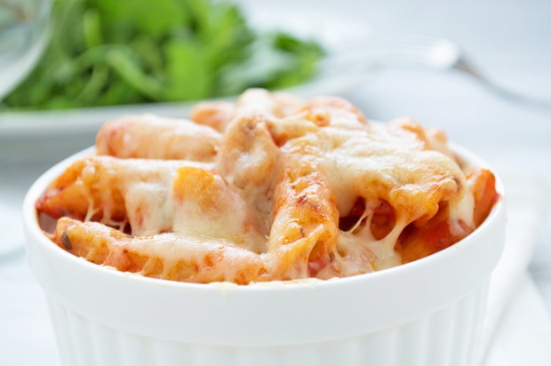 Penne-Tomaten-Gratin - Rezept