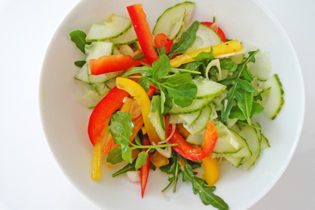Paprika-Gurken-Salat