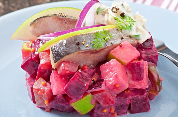 Rote R&uuml;ben Heringsalat