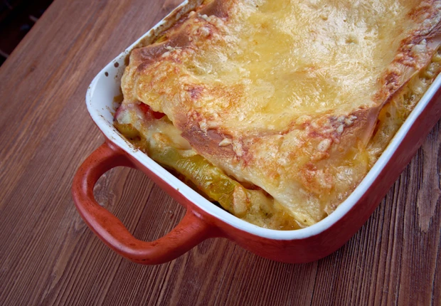 Gem&uuml;se-Lasagne mit Schafk&auml;se