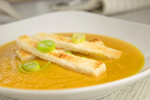 K&uuml;rbis-Lauch-Suppe